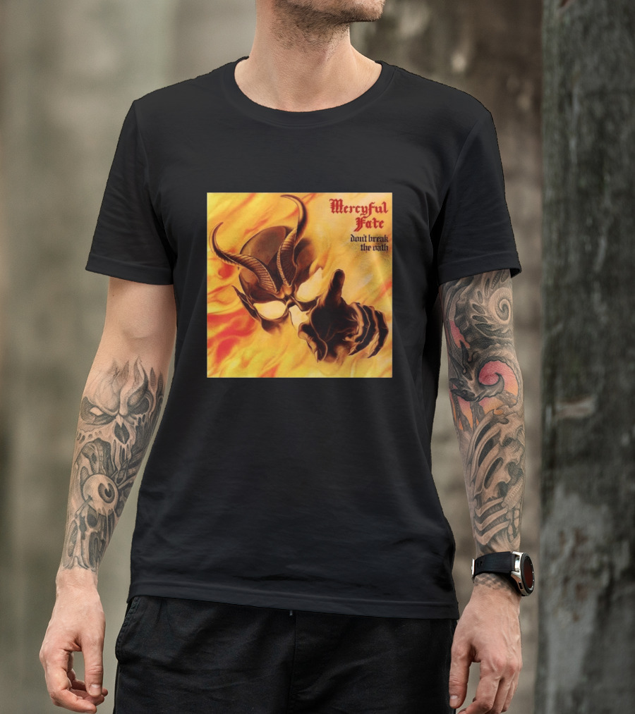 Mercyful Fate Don't Break The Oath Devil Horns Flame T-Shirt