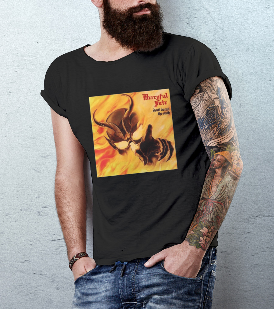 Mercyful Fate Don't Break The Oath Devil Horns Flame T-Shirt