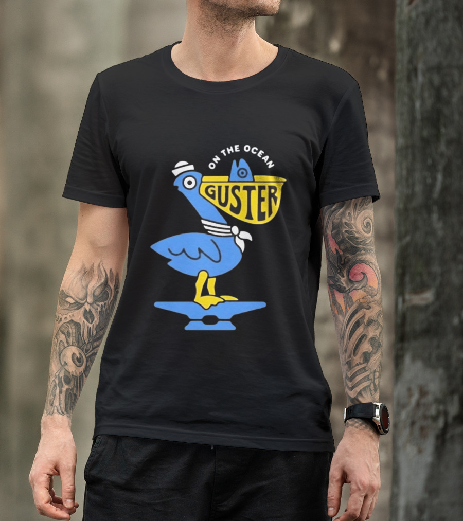 Pelican Guster On The Ocean Sailor Hat T-Shirt
