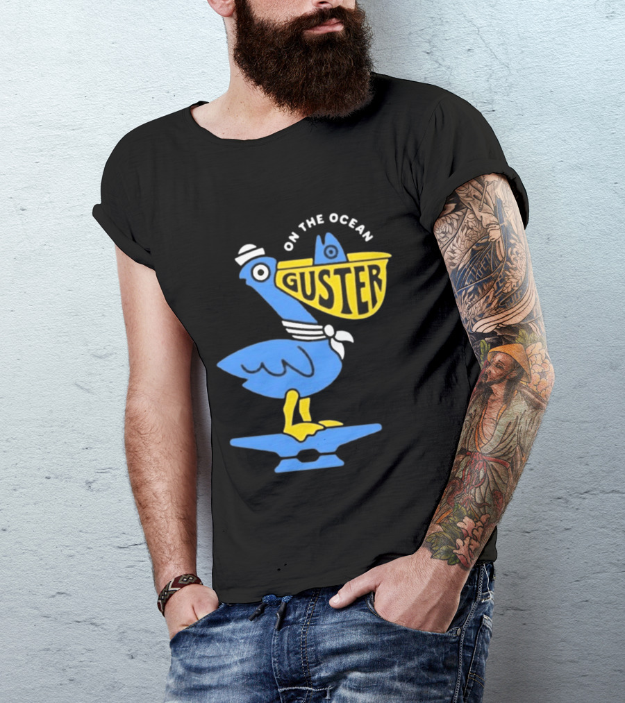 Pelican Guster On The Ocean Sailor Hat T-Shirt