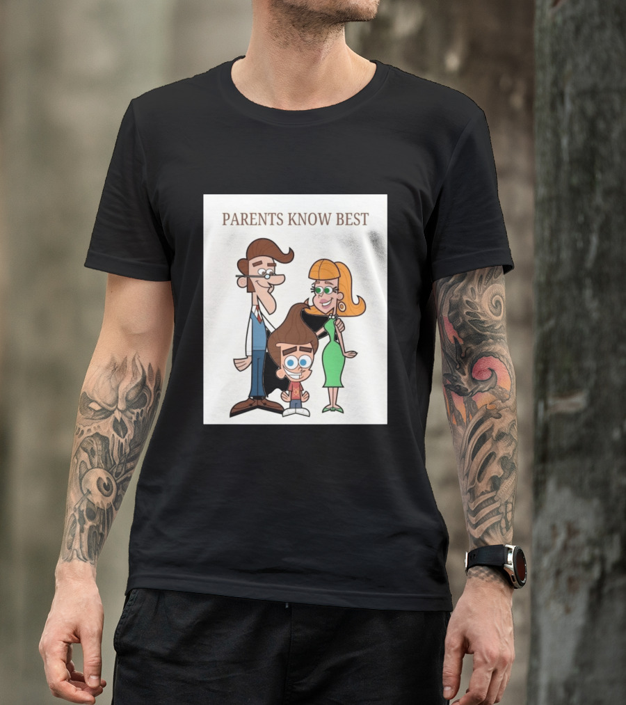 Parents Know Best Jimmy Neutron Timmy Turner Cartoon Mashup T-Shirt
