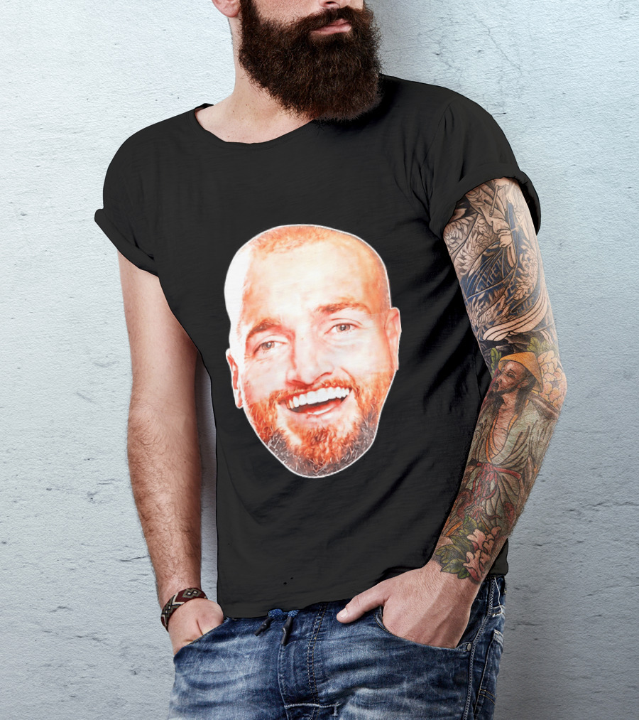 Post Malone Smiling Face Celebrity Image T-Shirt