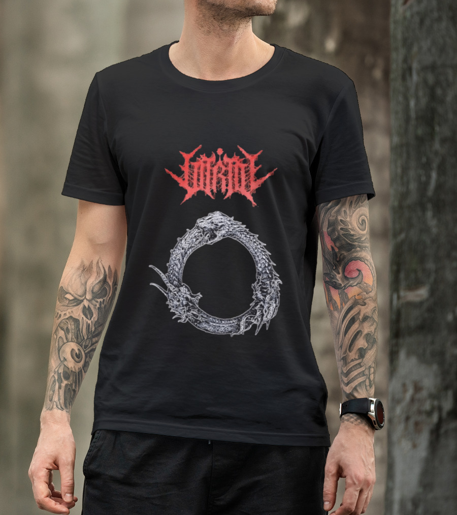 Jormungandr Ouroboros Serpent Circle With Lorna Shore T-Shirt
