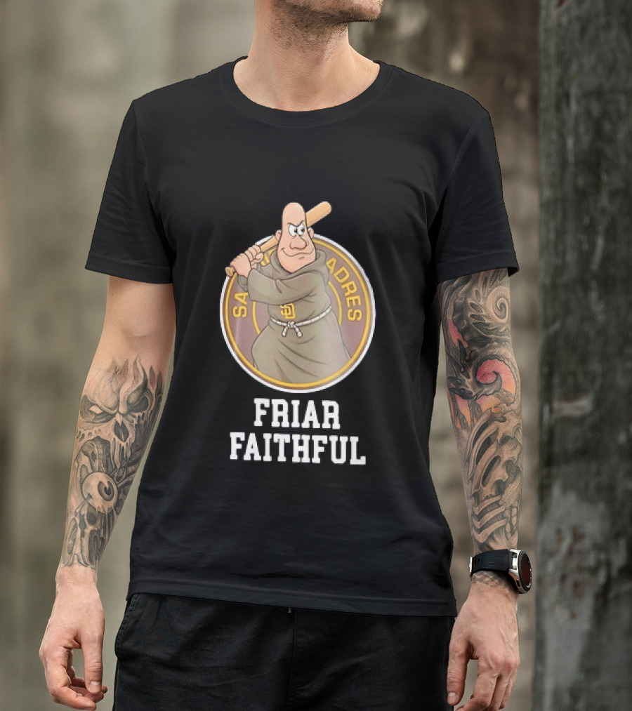 San Diego Padres Friar Faithful Baseball Fan Gear T-Shirt