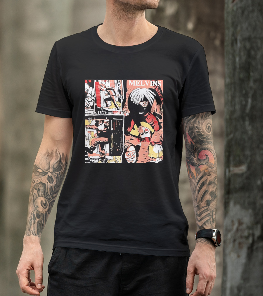 Melvins Brian Walsby Cartoon Art Alternative Rock T-Shirt