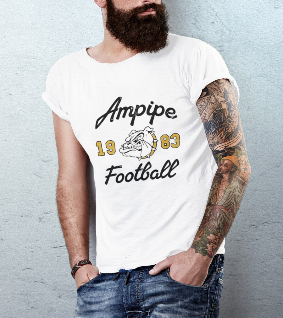 Ampipe 1983 Football Bulldog Athletic Men’s T-Shirt