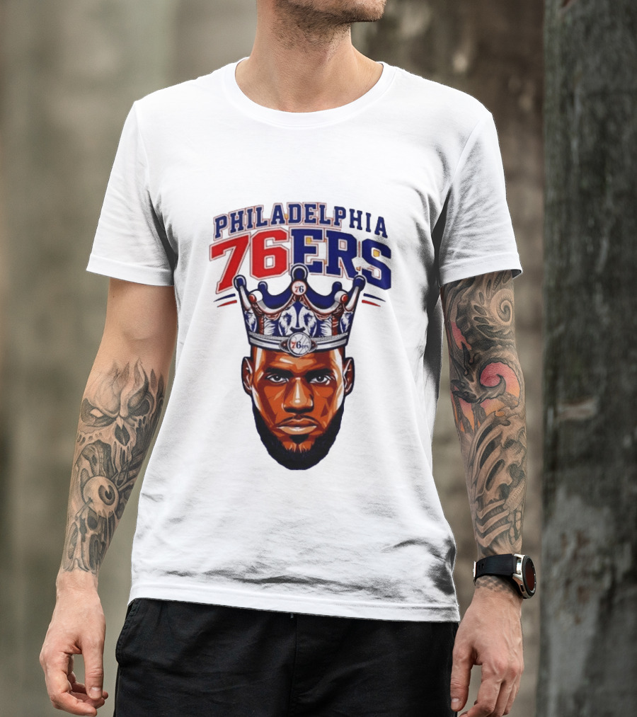 Philadelphia 76ers King Lebron 76 Crown T-Shirt