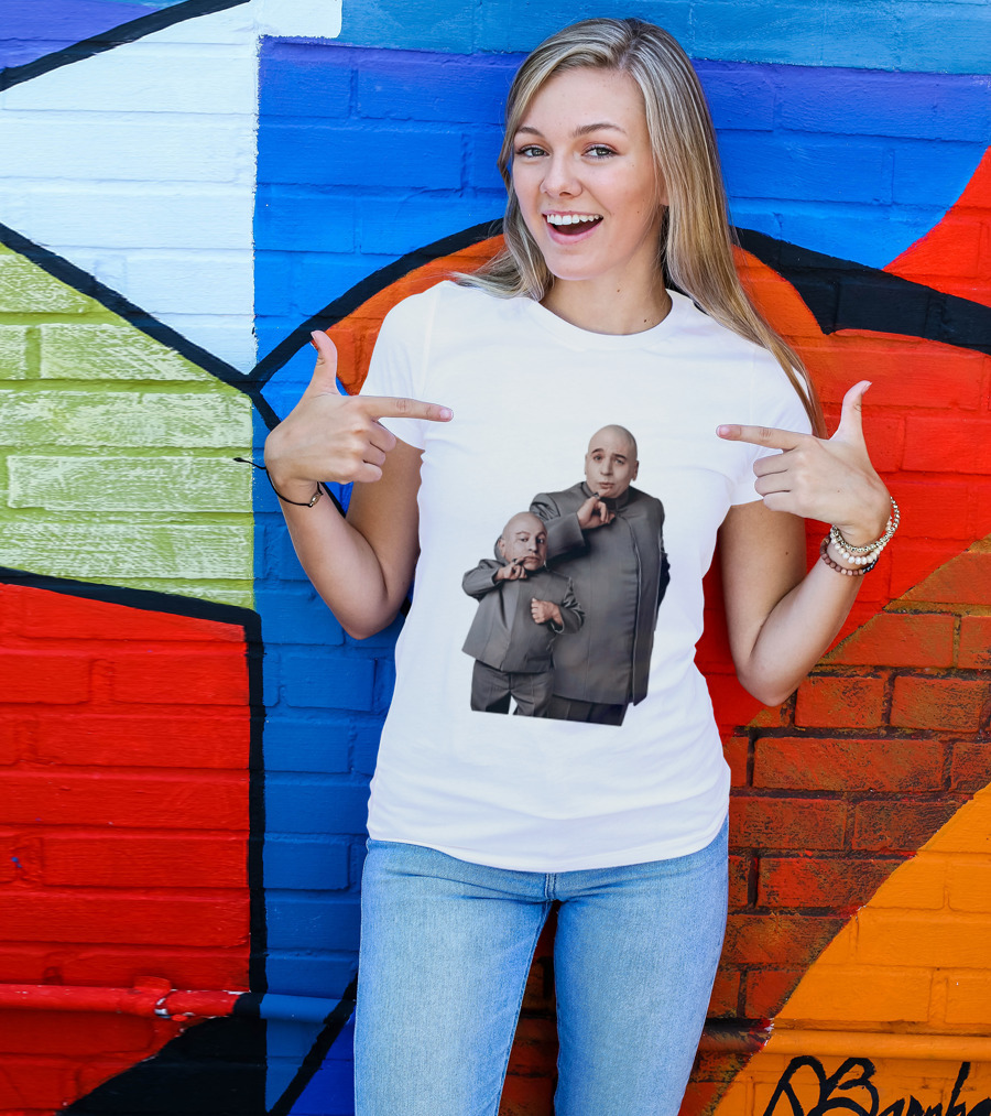 Dr Evil And Mini Me Iconic Duo Mike Myers Verne Troyer T-Shirt
