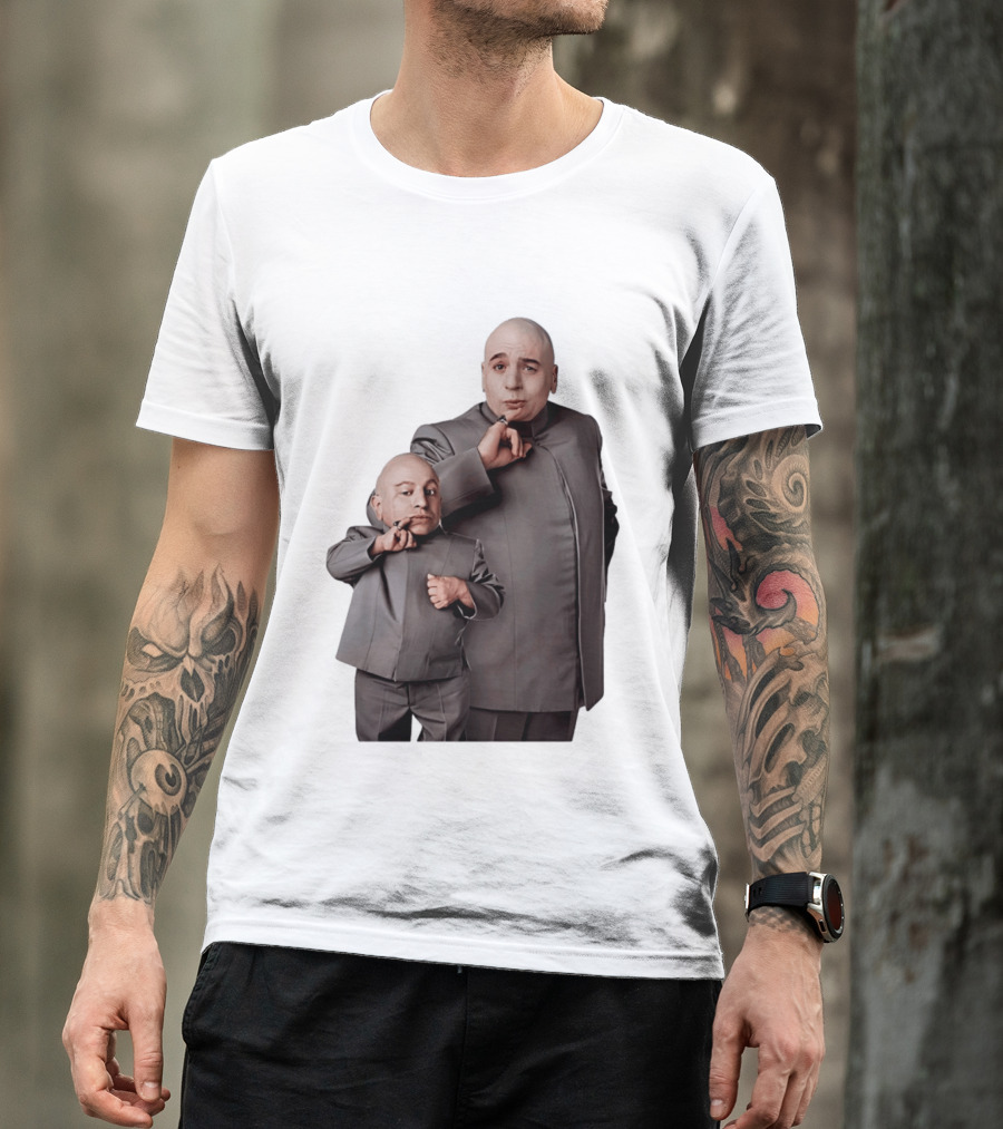 Dr Evil And Mini Me Iconic Duo Mike Myers Verne Troyer T-Shirt