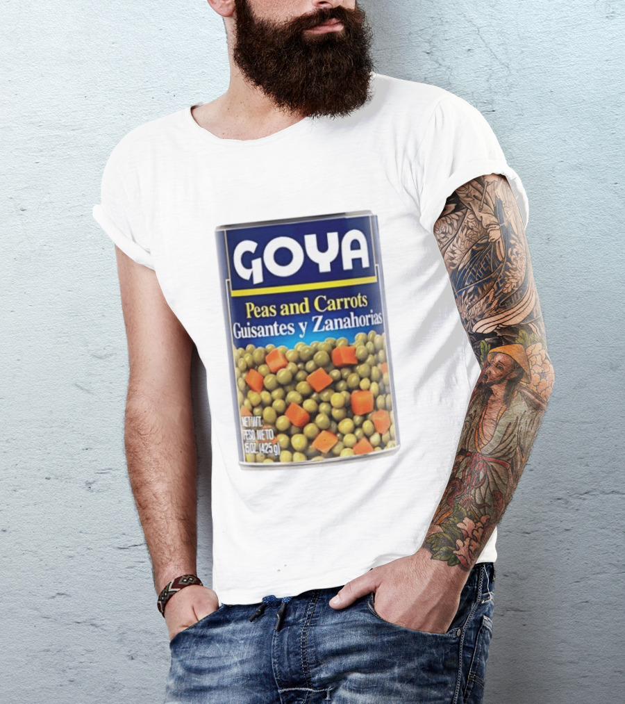 Goya Peas And Carrots Guisantes Y Zanahorias 15 Oz 425 G Canned Vegetable Mix T-Shirt