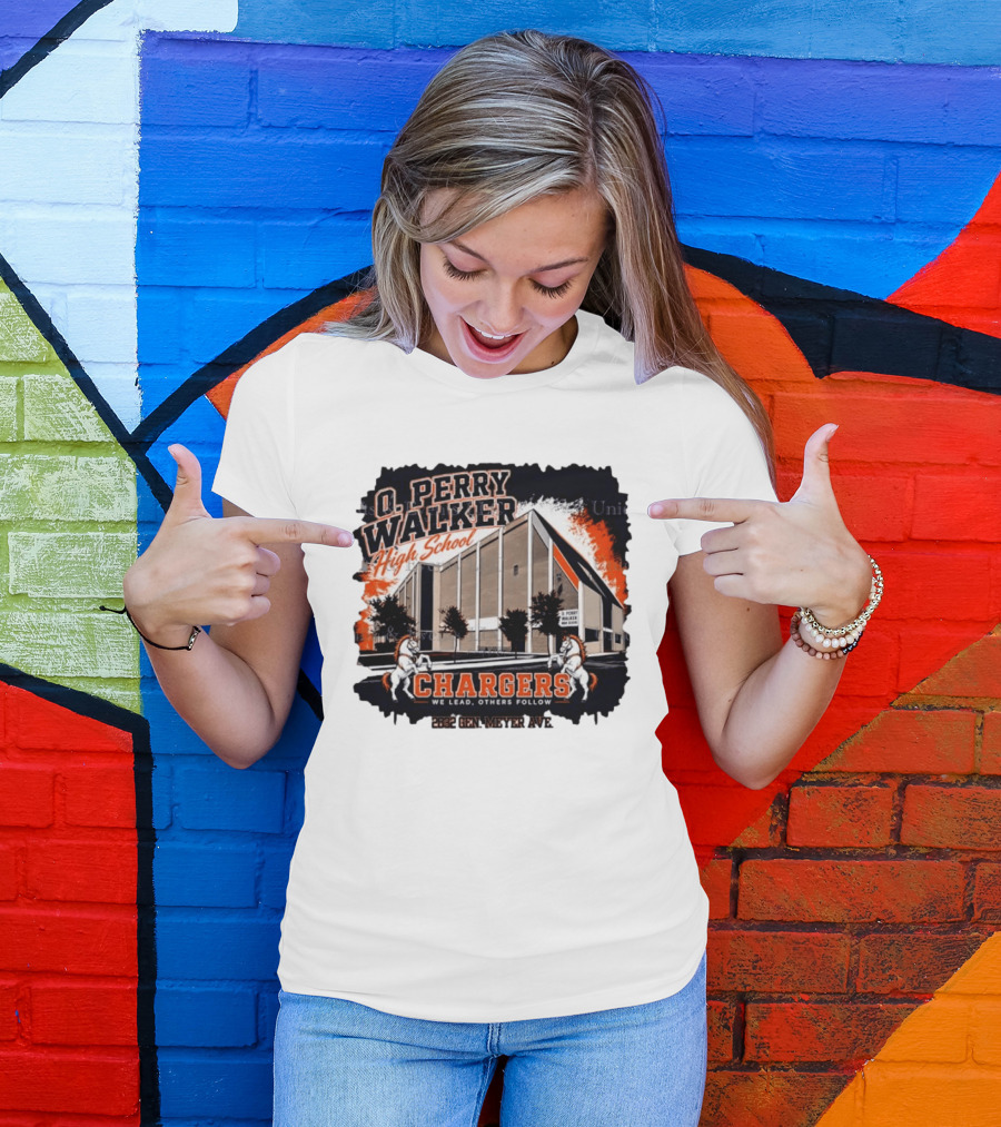 O Perry Walker High School Chargers We Lead Others Follow 2832 Gen Meyer Ave T-Shirt