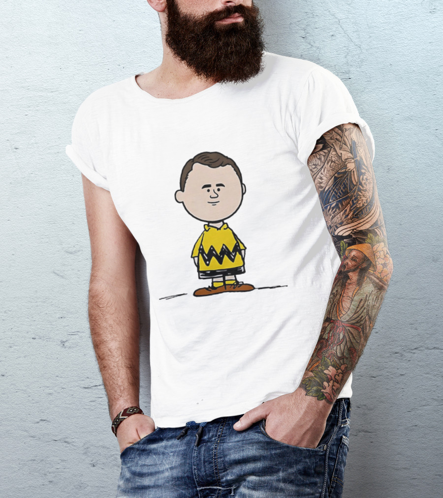 Charlie Brown Peanuts Football Wayne Rooney Mashup T-Shirt