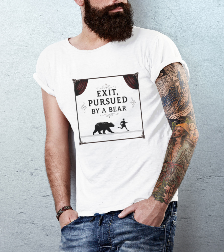 William Shakespeare The Winters Tale Exit Pursued By A Bear T-Shirt