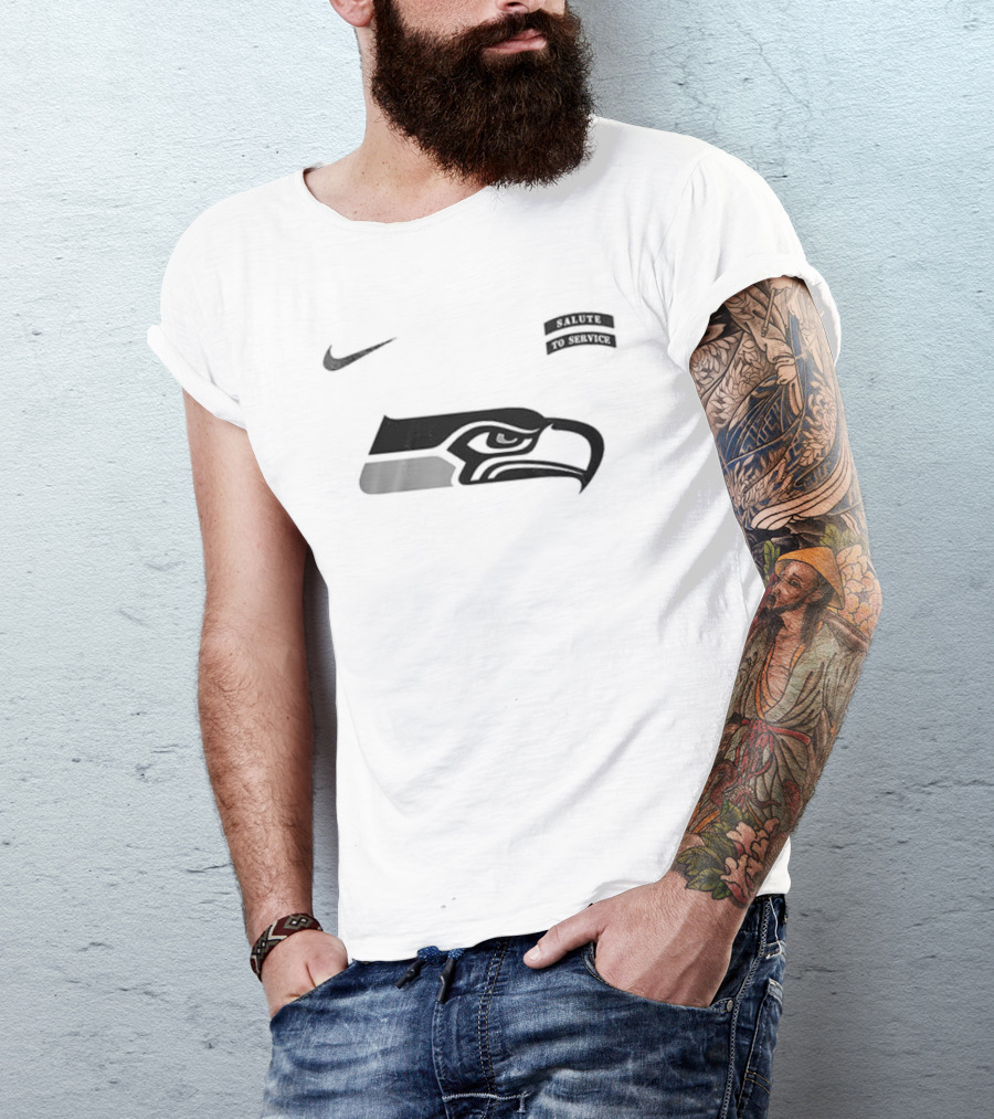 Nike Seattle Seahawks Salute To Service Name And Number T-Shirt