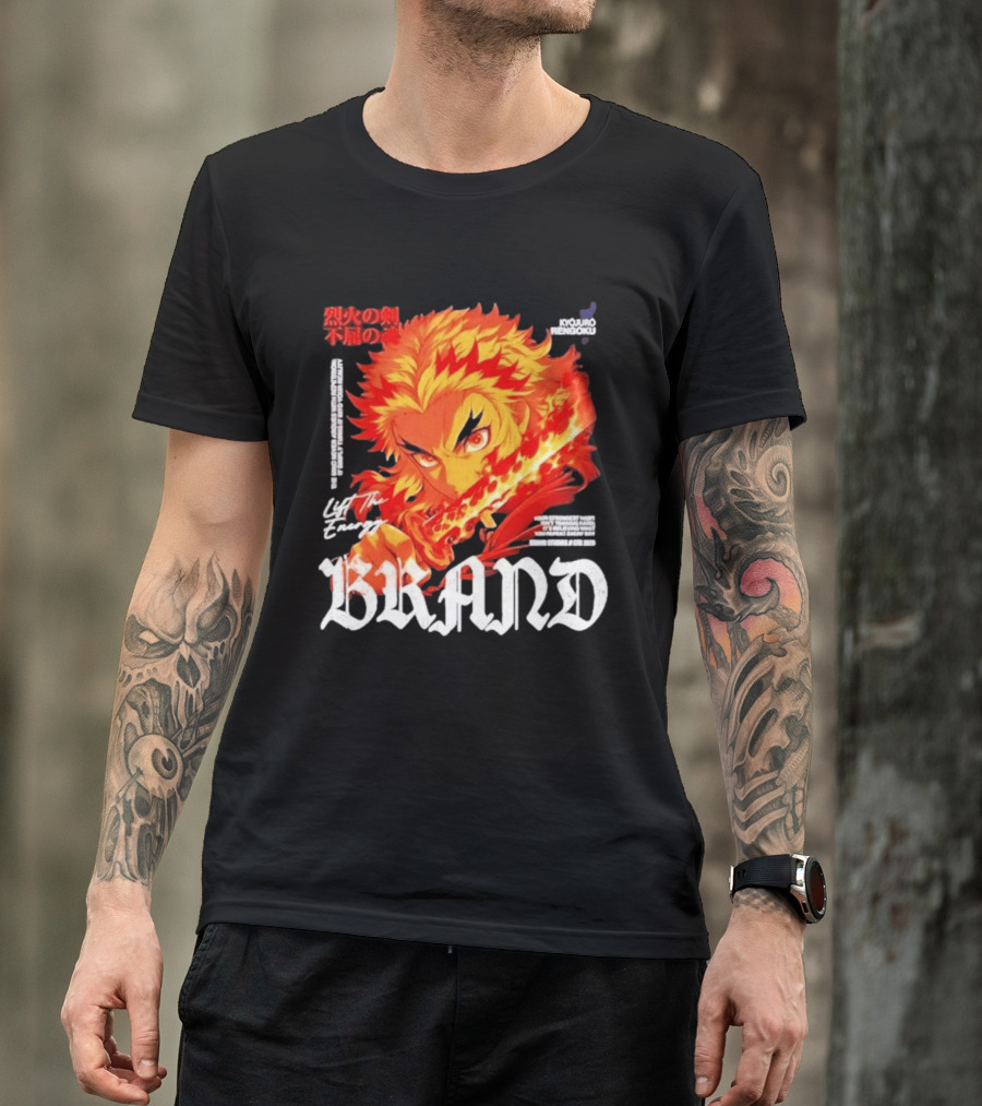 Kyojuro Rengoku Lift The Energy Flame Sword T-Shirt