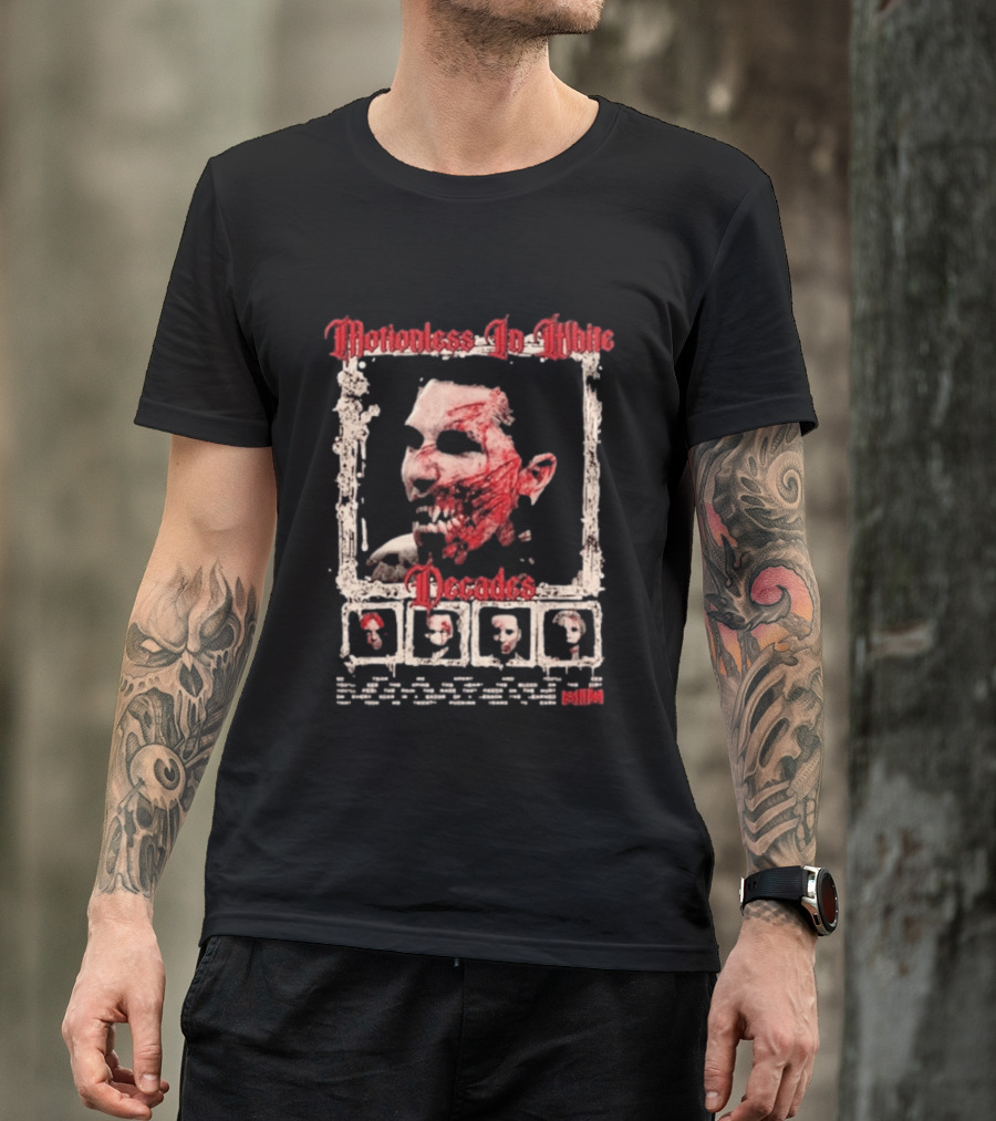 Motionless In White MIW The Sweat And Blood Tour 2026 Decades So Tear Me Apart And You Will See T-Shirt