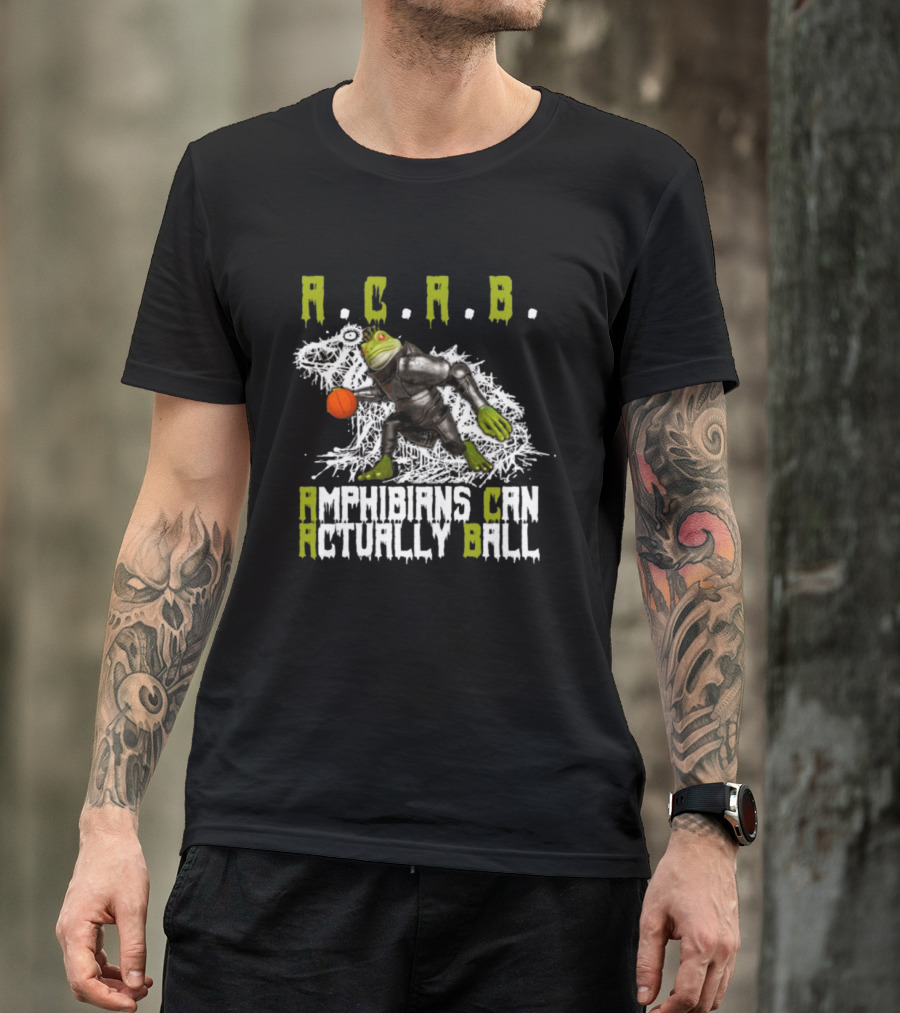 Firehouse 666 Store Acab Amphibians Can Actually Ball Frog Mallet T-Shirt