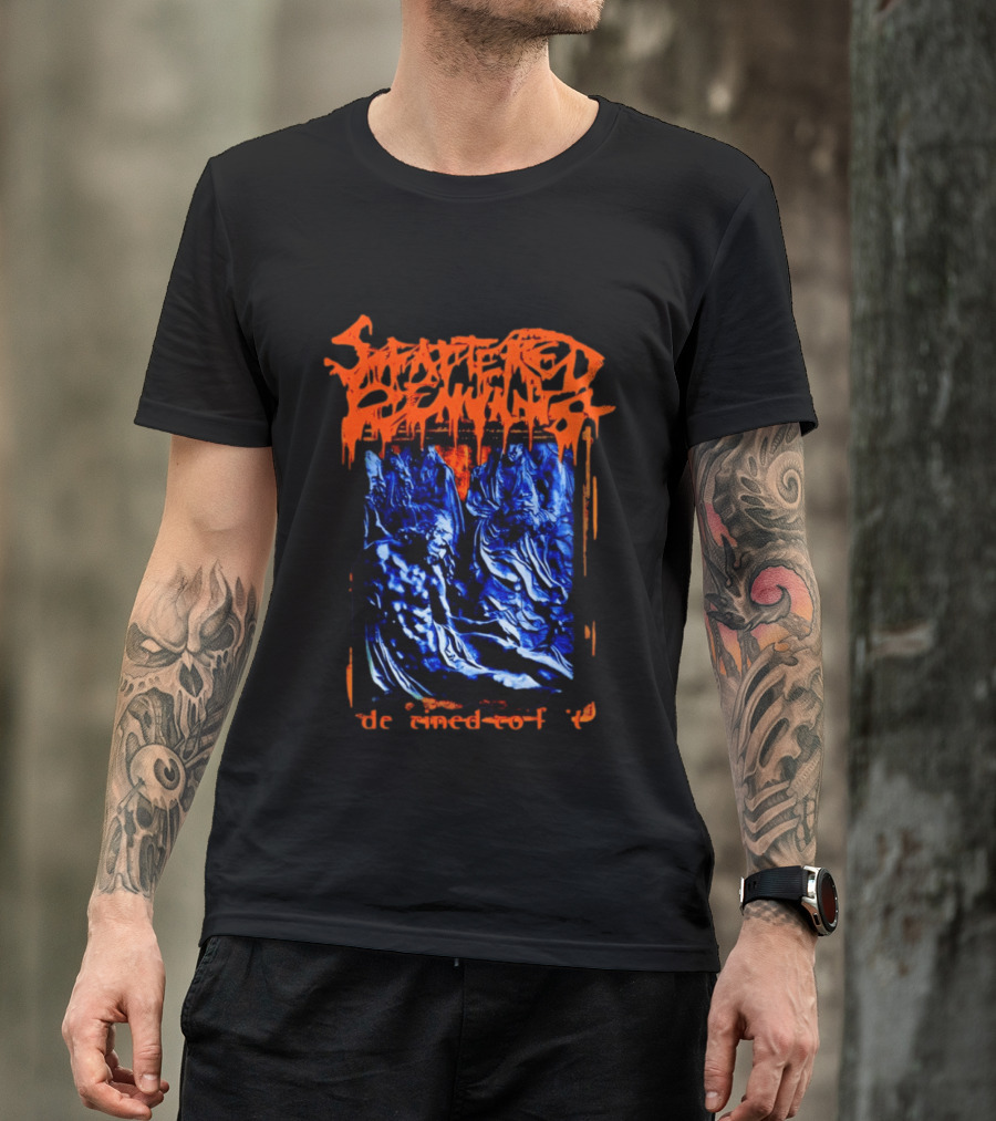 Scattered Remnants Destined To Fail Death Metal Album Cover T-Shirt