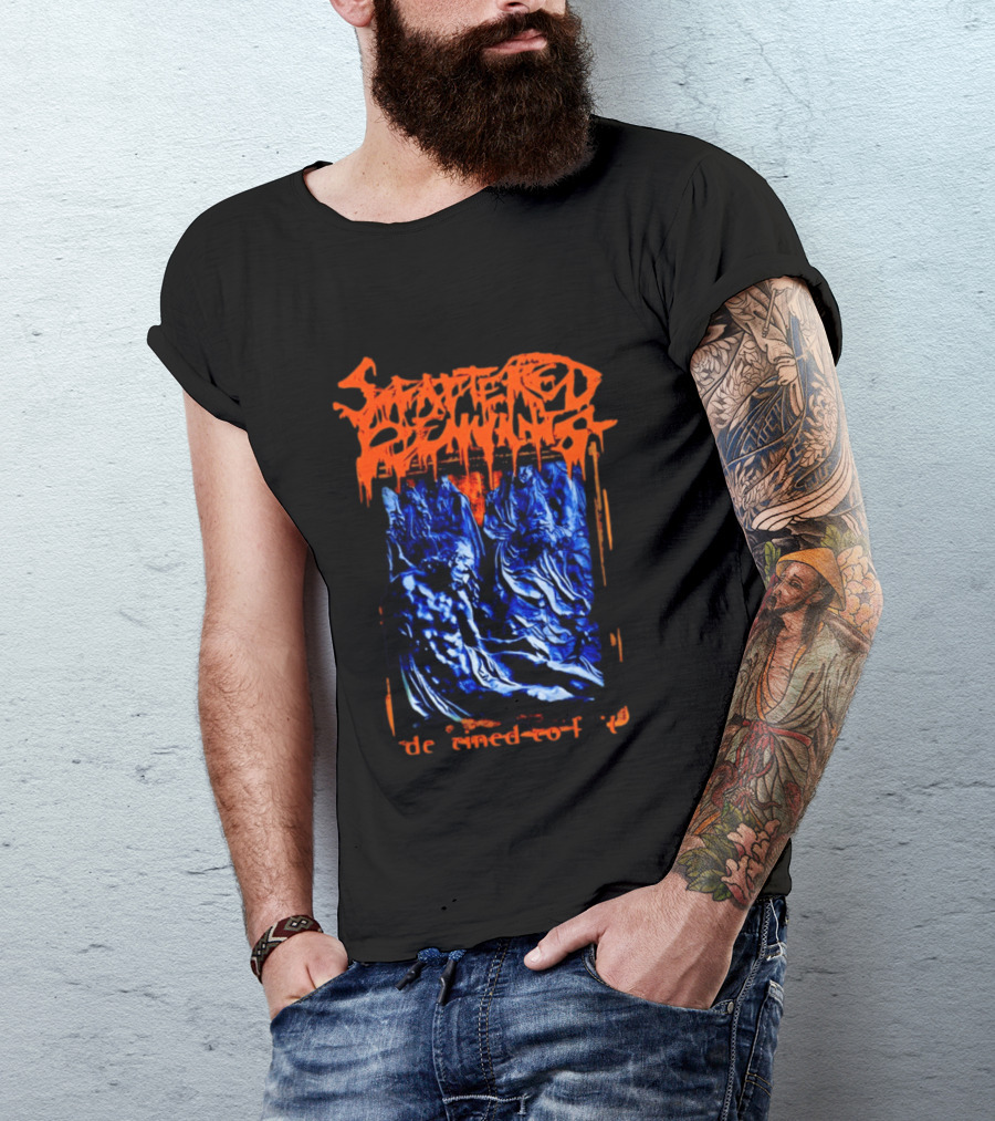 Scattered Remnants Destined To Fail Death Metal Album Cover T-Shirt