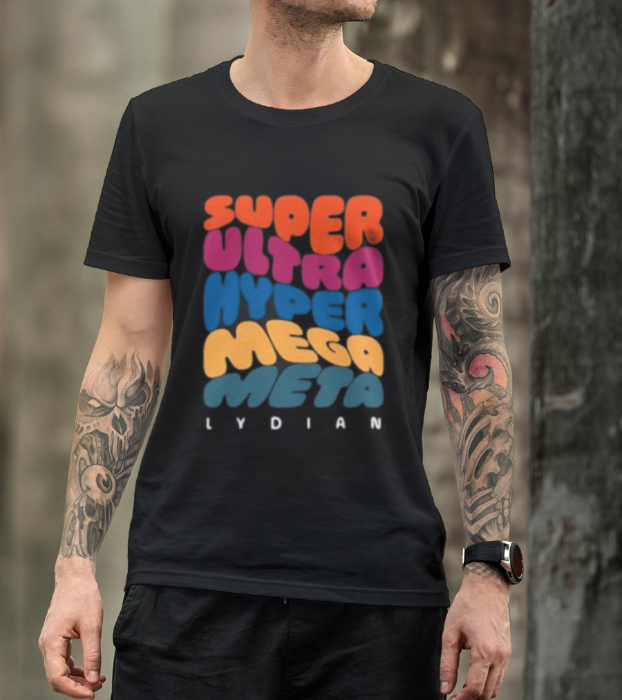 Jacob Collier Store Super Ultra Hyper Mega Meta Lydian Bold Colorful T-Shirt