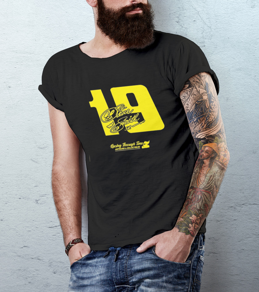 Steve Smith Sr 19 Racing Through Time Antiques Collectibles T-Shirt