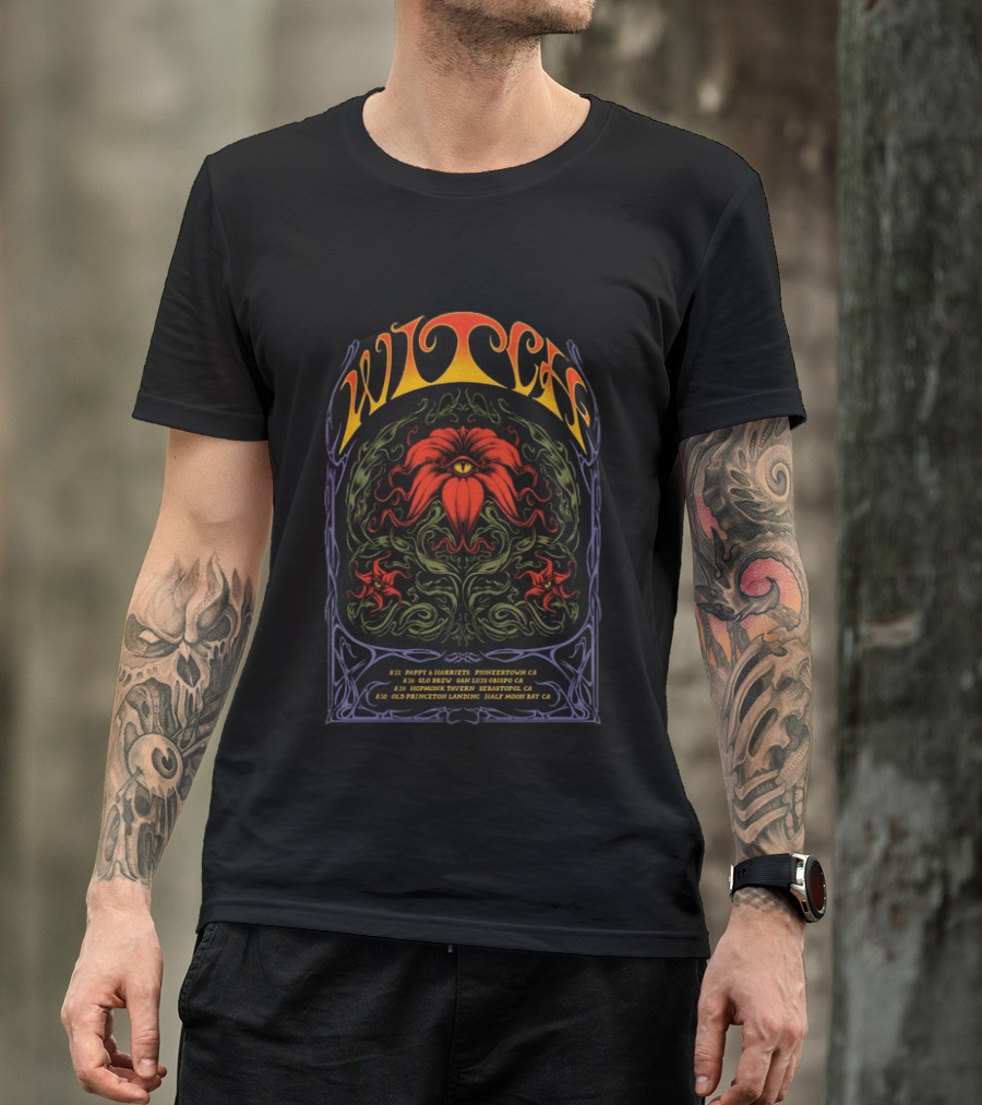 Witch California 2026 Tour Pioneertown San Luis Obispo Sebastopol Half Moon Bay T-Shirt