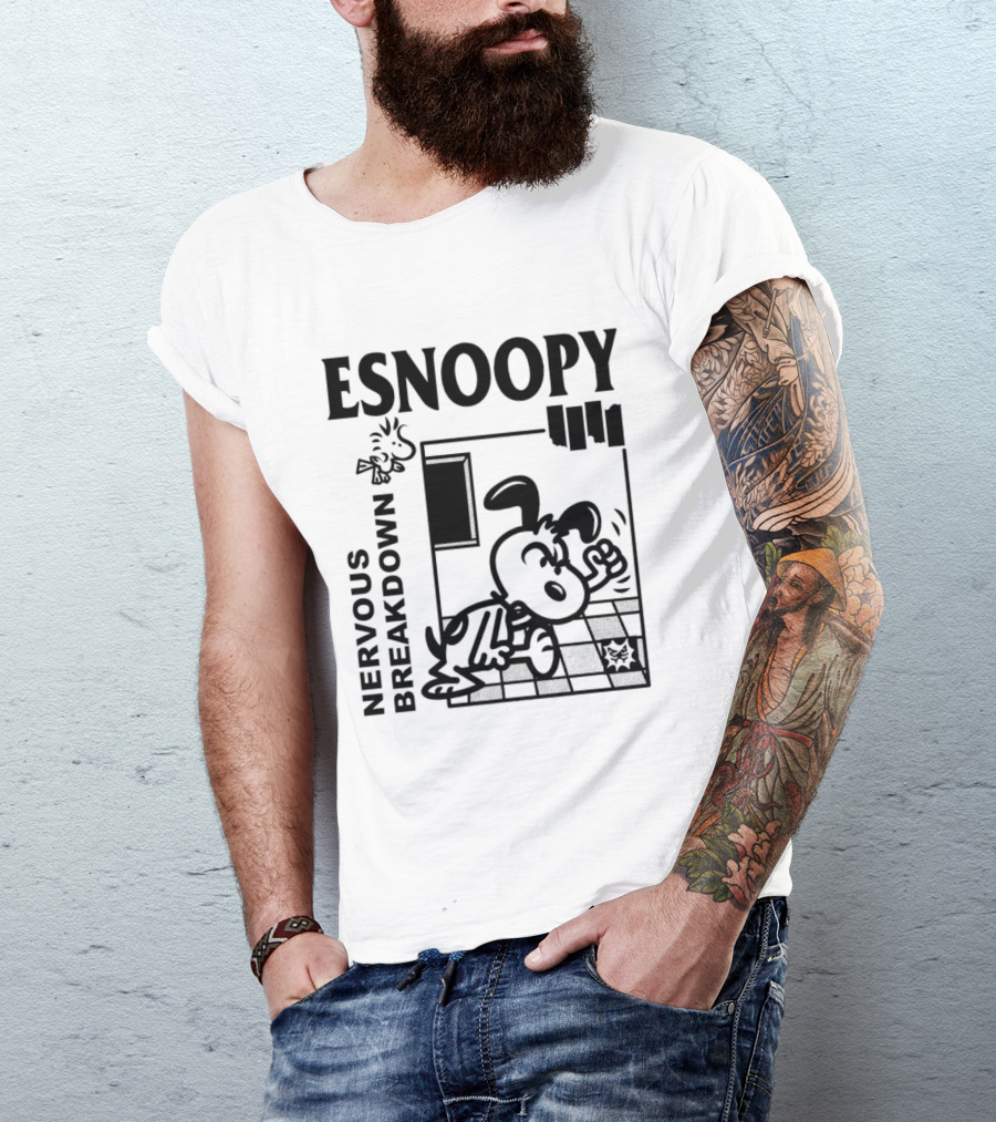 ESNOOPY Nervous Breakdown Comic T-Shirt