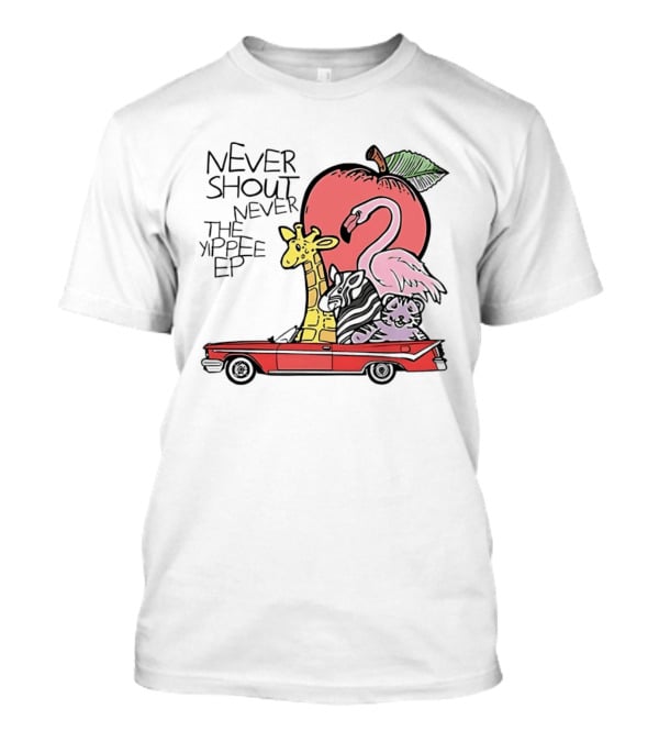 Never Shout Never The Yippee EP Flamingo Giraffe Panda Christofer Drew T-Shirt