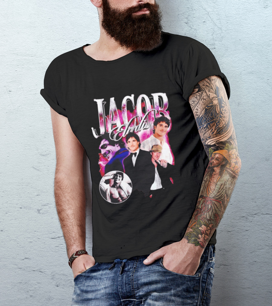 Jacob Elordi Collage Joker Suit Hat Aesthetic T-Shirt