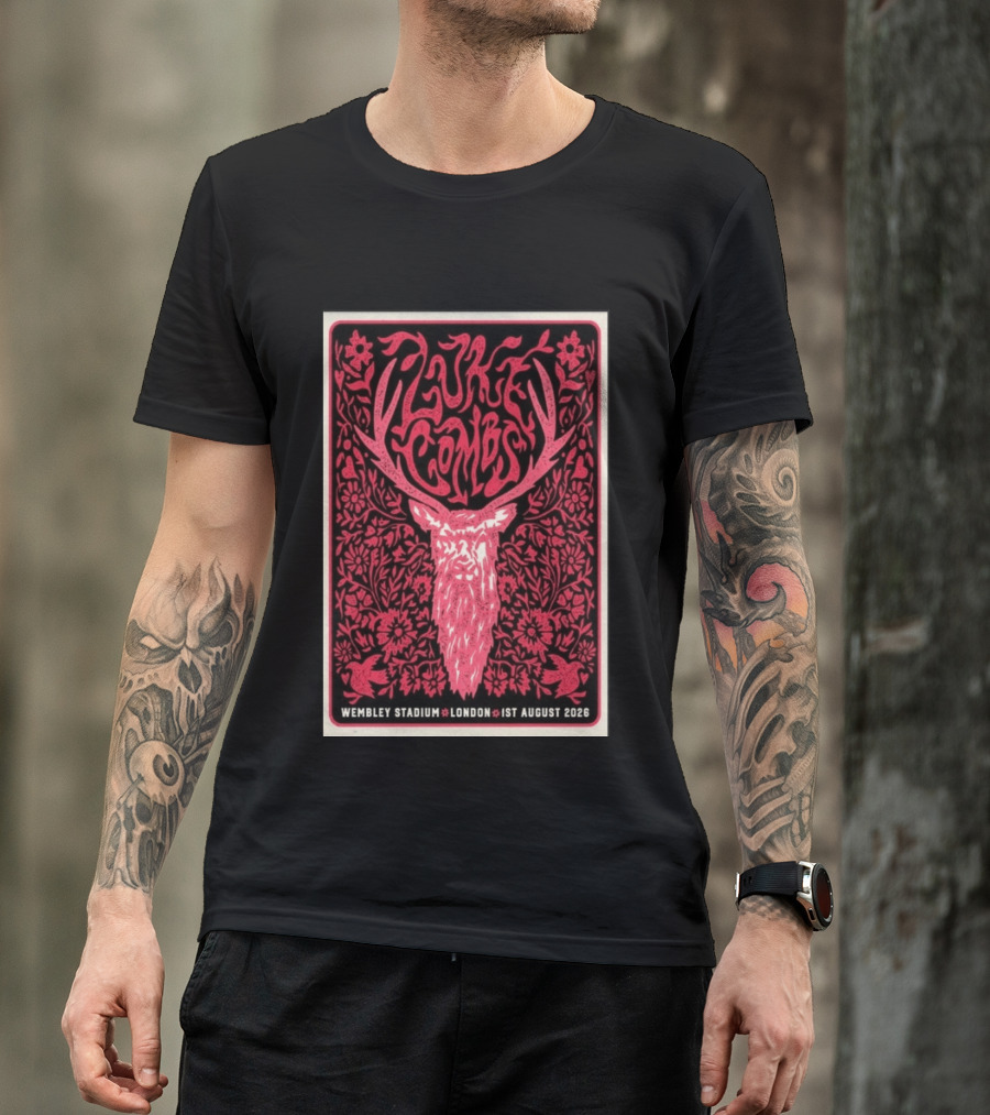 Luke Combs Wembley Stadium London 1st August 2026 Floral Antler T-Shirt