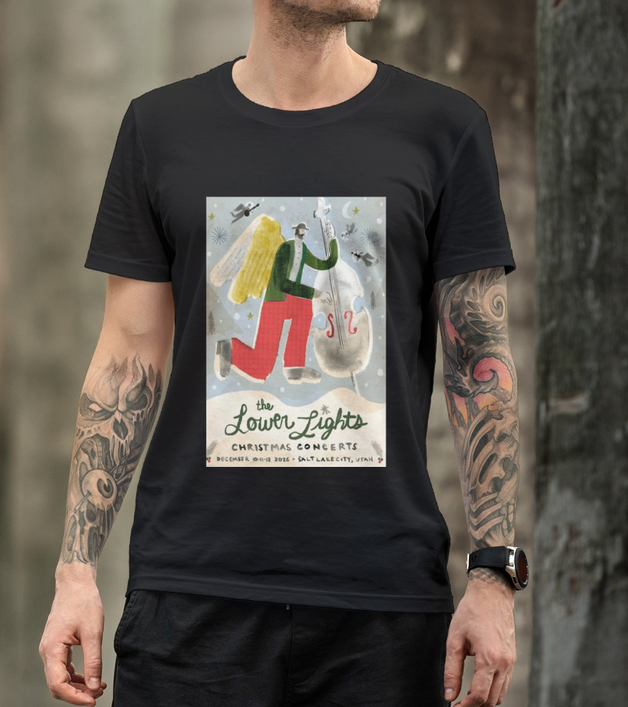 The Lower Lights Christmas Concerts December 10 11 12 2026 Salt Lake City Utah Angel T-Shirt