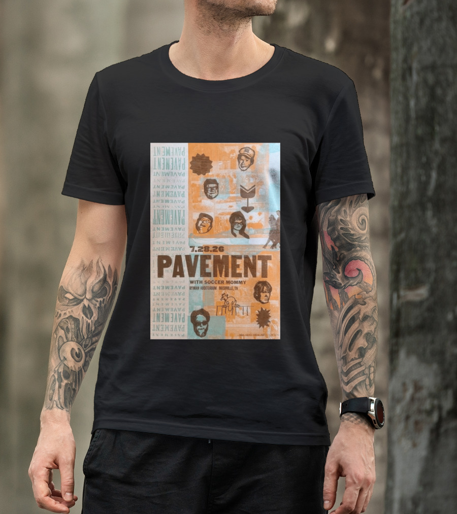 Pavement With Soccer Mommy Ryman Auditorium Nashville July 28 2026 T-Shirt