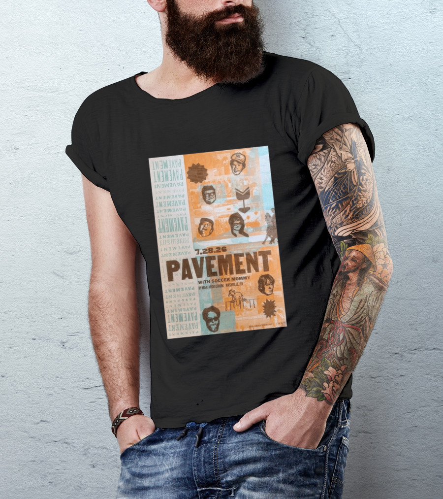 Pavement With Soccer Mommy Ryman Auditorium Nashville July 28 2026 T-Shirt