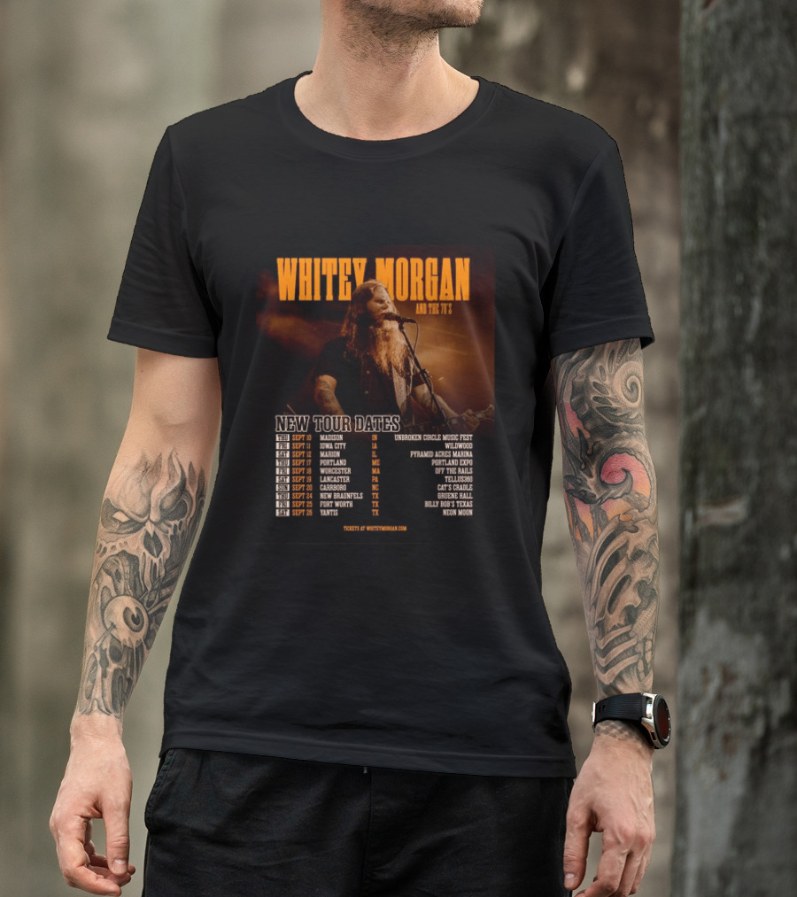 Whitey Morgan And The 78's New Tour Dates 2026 Concert Schedule T-Shirt