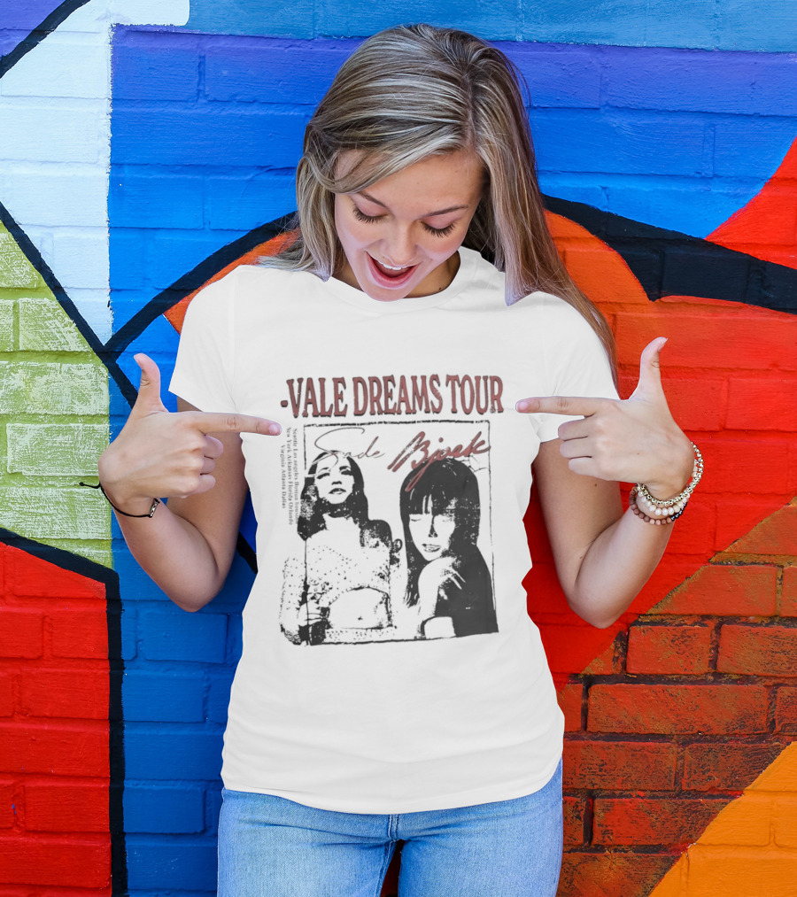 Vale Dreams Tour Sade Bjork 90s T-Shirt