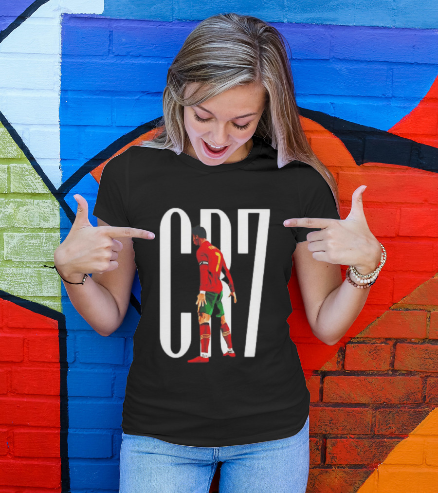 CR7 Cristiano Ronaldo Portugal National Team Iconic Number 7 Soccer Legend T-Shirt