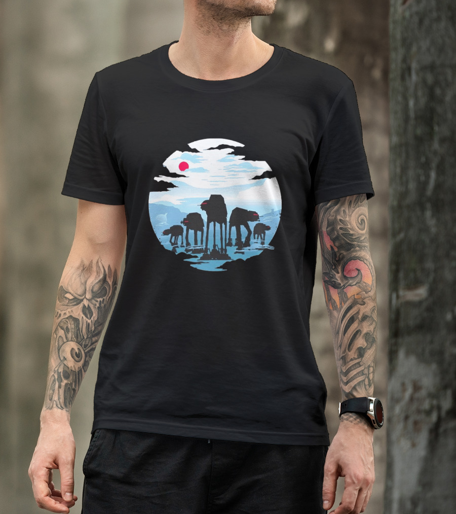 AT AT Walkers Ice Planet Battle Scene T-Shirt