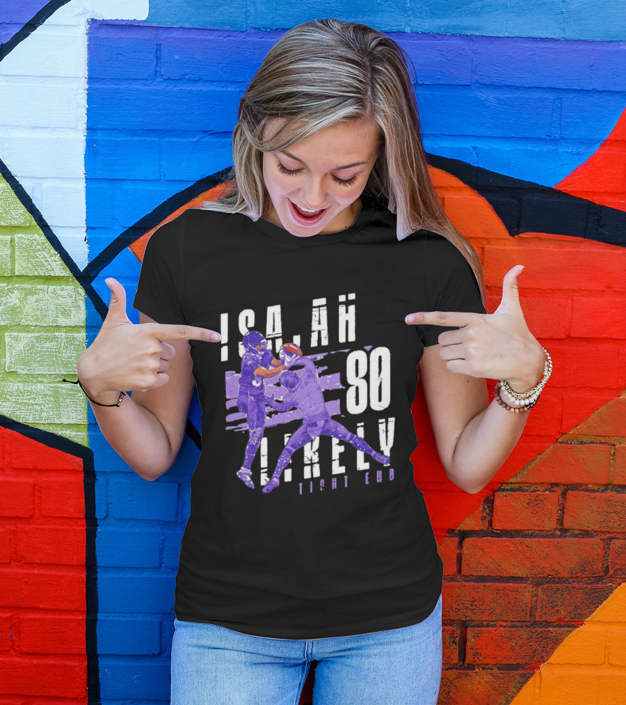 Baltimore Ravens Isaiah Likely 80 Tight End Football Player T-Shirt