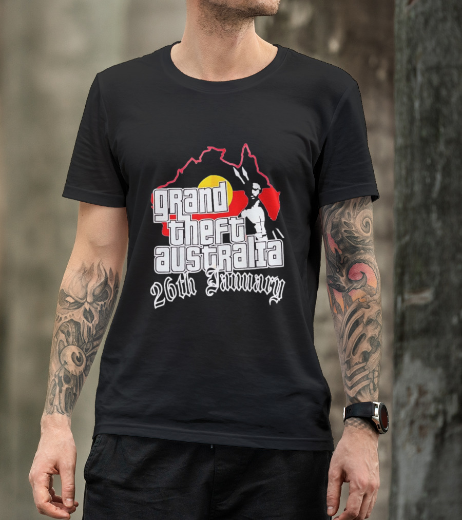 Grand Theft Australia 26th January Map Australian T-Shirt