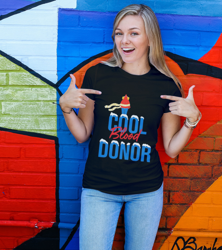 Cool Blood Donor Winter T-Shirt