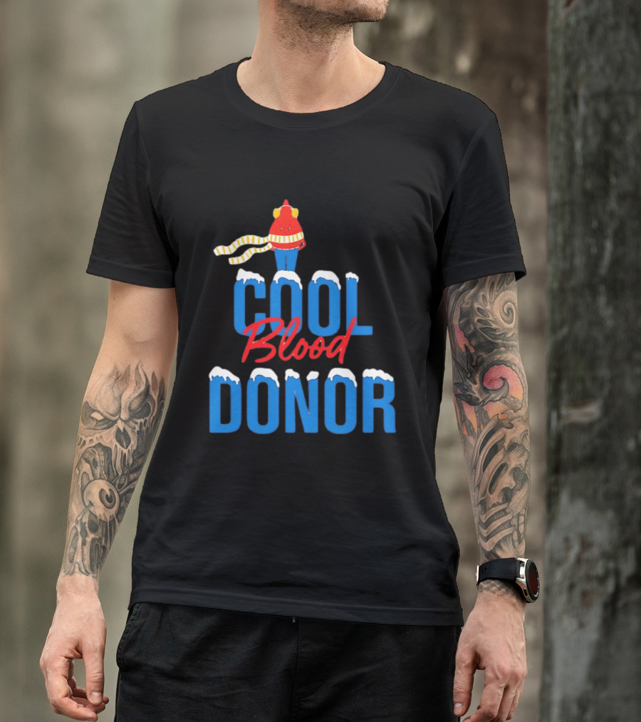 Cool Blood Donor Winter T-Shirt