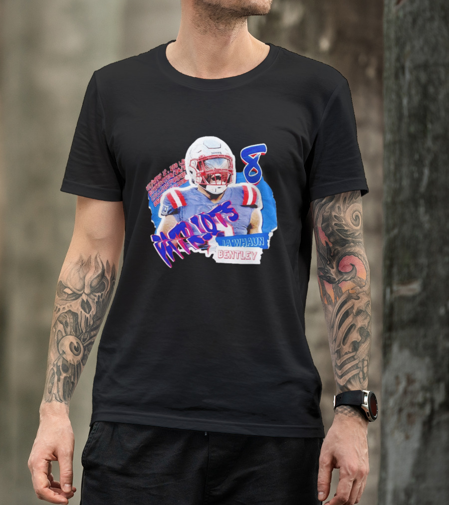 Patriots Ja'whaun Bentley New England 8 Football Superstars T-Shirt