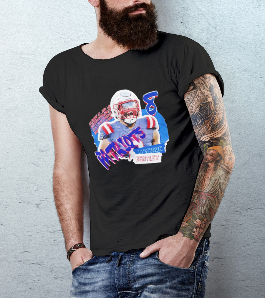 Patriots Ja'whaun Bentley New England 8 Football Superstars T-Shirt