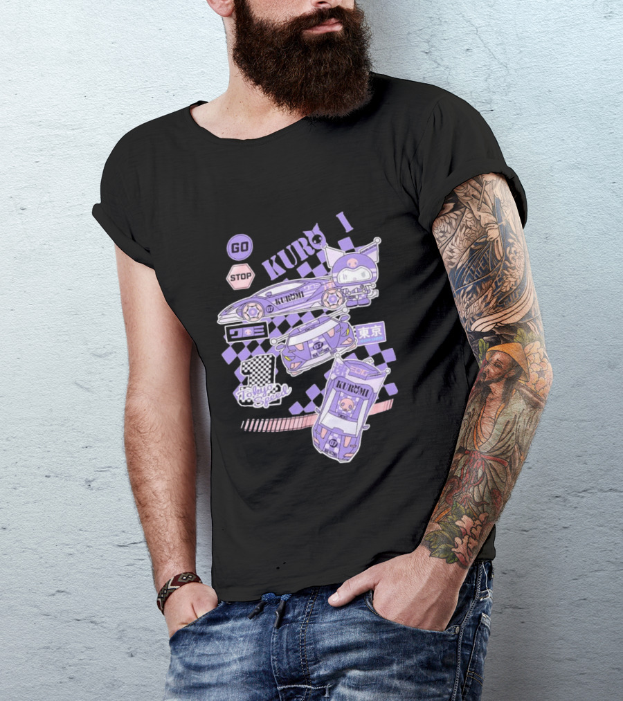 Kuromi Tokyo Speed Racing Number 07 Go Stop T-Shirt