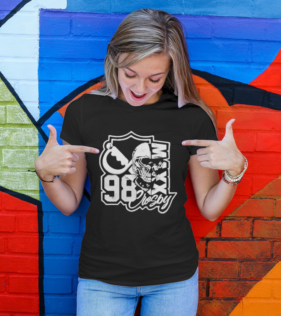Maxx Crosby 98 Las Vegas Raiders NFL Football Helmet T-Shirt