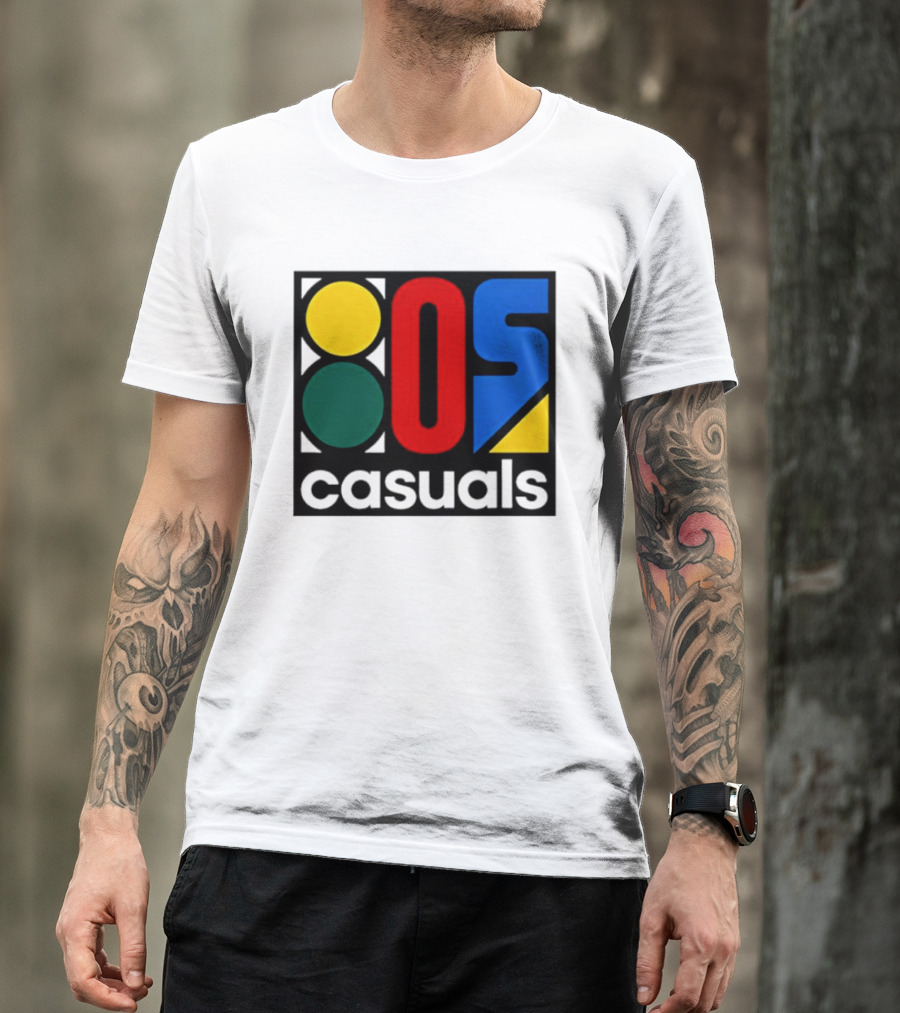 80s Casuals Retro Style Colorful Geometric Icon Collection T-Shirt