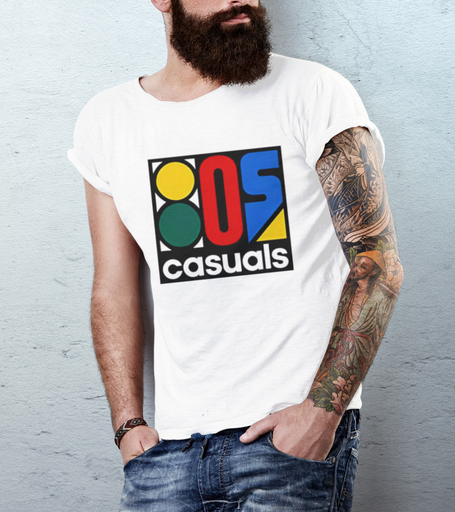 80s Casuals Retro Style Colorful Geometric Icon Collection T-Shirt