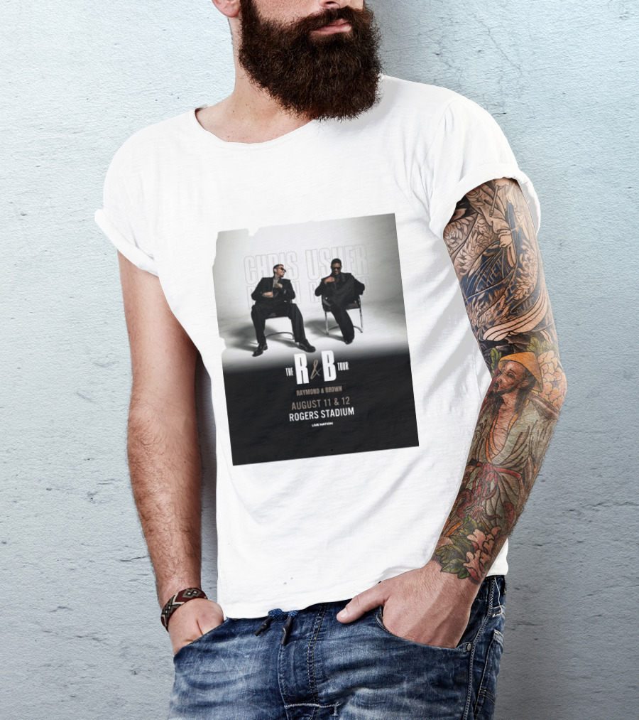 The R&B Tour Chris Usher Raymond Brown August 11 12 Rogers Stadium Live Nation T-Shirt
