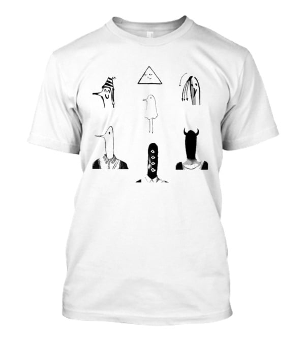 Oyasumi Punpun All Forms Minimalist Characters Collection T-Shirt