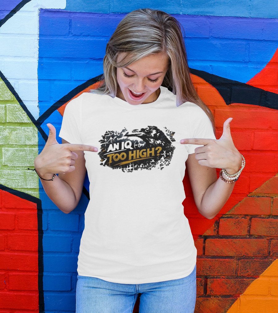 An Iq Too High? Retro Distressed T-Shirt